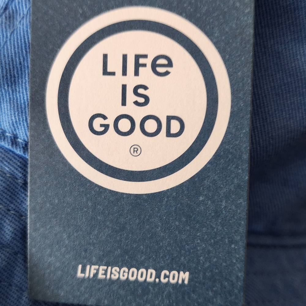 Life is Good - Unisex Vintage Wordmark Stacked Bucket Hat. NWT - Picture 5 of 5
